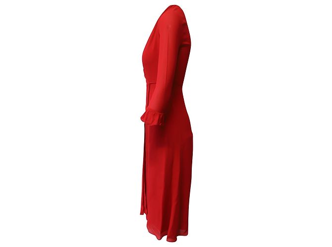 VESTIDO ENVOLVENTE REFORMATION Roja - vista 3