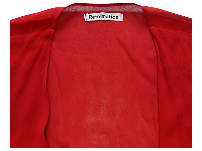 VESTIDO ENVOLVENTE REFORMATION Roja - vista 4