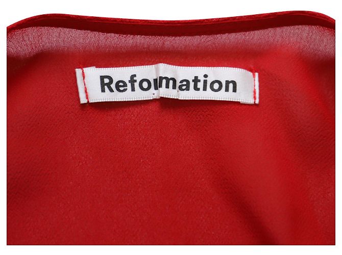 VESTIDO ENVOLVENTE REFORMATION Roja - vista 5
