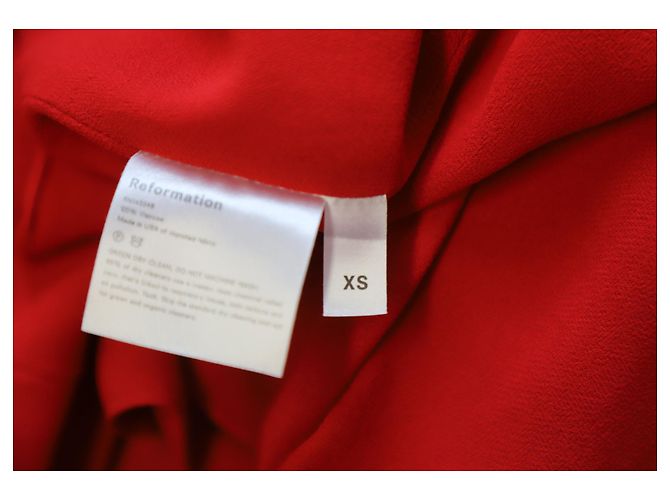 VESTIDO ENVOLVENTE REFORMATION Roja - vista 6