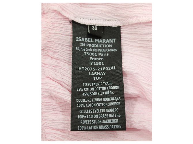 Conjunto Saia e Top Ilhós Isabel Marant em Algodão Rosa - vista 5