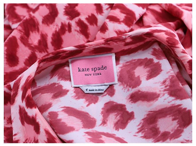 Robe Kate Spade Panthera en polyester et viscose à imprimé animal - vue 4