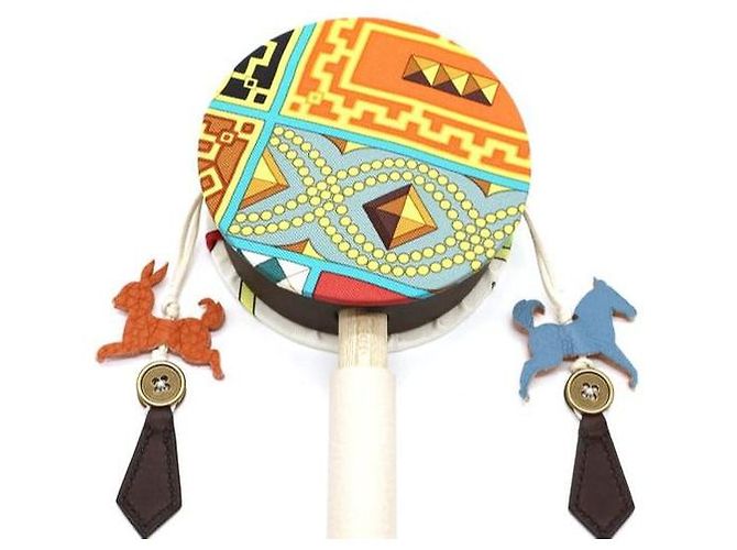 Hermès Petit H Ocean Drum Mehrfarbig Holz Mehrfarben - Ansicht 11
