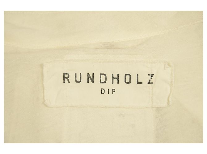Rundholz DIP Off White Button Front Pocket Long Cardigan Leichte Jacke Gr. S Weiß - Ansicht 3