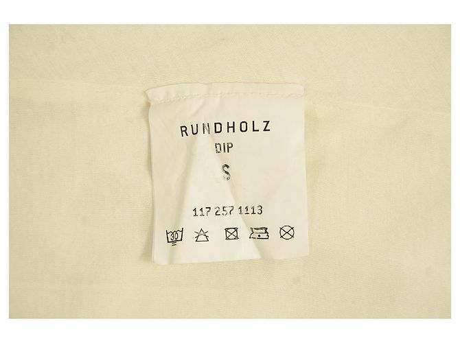 Rundholz DIP Off White Button Front Pocket Long Cardigan Leichte Jacke Gr. S Weiß - Ansicht 4