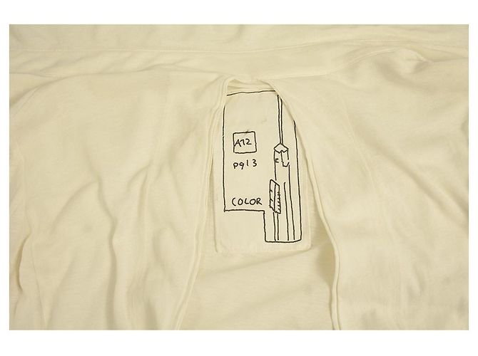 Rundholz DIP Off White Button Front Pocket Long Cardigan Leichte Jacke Gr. S Weiß - Ansicht 5