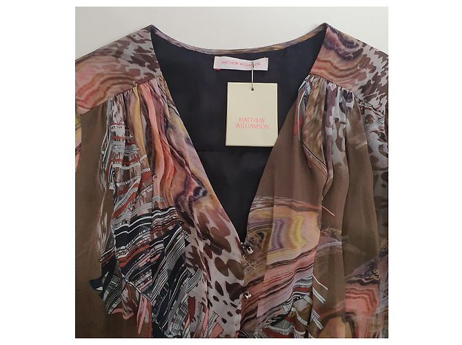 Vestido de seda Matthew Williamson Multicolor - vista 5