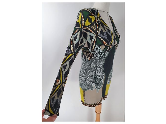 Mini Vestido Túnica Etro de Viscosa Multicolor - vista 2
