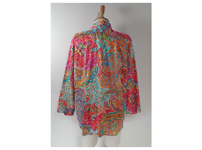 Ralph Lauren Top Camicia in cotone multicolore XL - vista 4