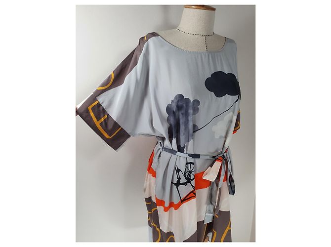 Autre Marque Vestido de seda Stine Goya Multicolor - vista 2