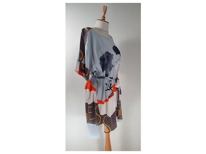 Autre Marque Vestido de seda Stine Goya Multicolor - vista 3