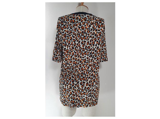 Top Baum und Pferdgarten estampado leopardo viscosa Multicolor Estampado de leopardo - vista 3
