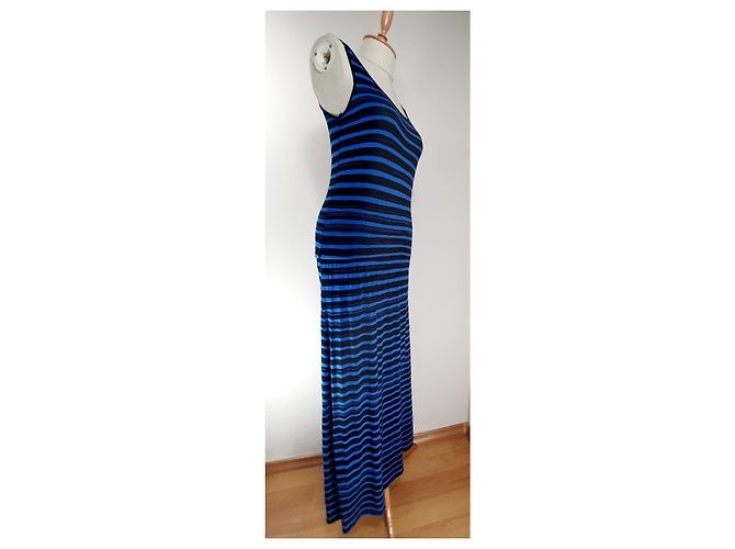Michael Kors Maxikleid Blau Schwarz - Ansicht 3