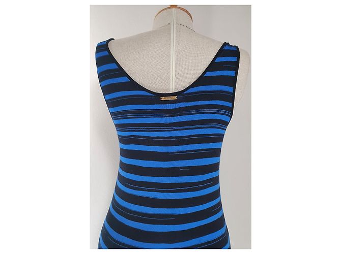 Michael Kors Maxikleid Blau Schwarz - Ansicht 5