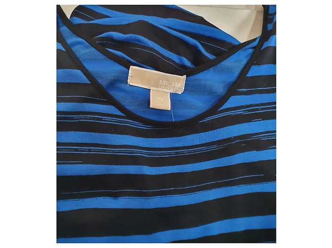Michael Kors Maxikleid Blau Schwarz - Ansicht 6