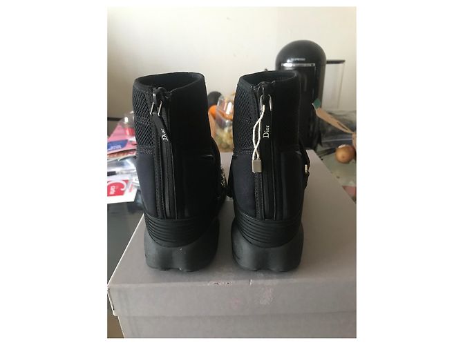 Dior Fusion Sneaker Schwarz mit Kristallen Größe 37 - Ansicht 4