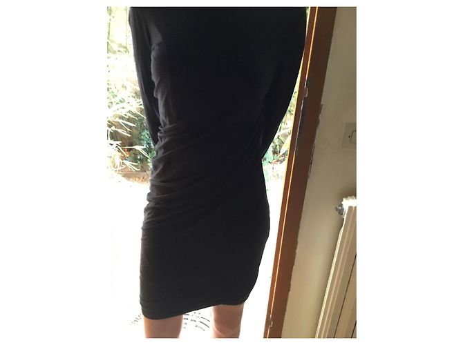 3.1 Phillip Lim Kleid aus schwarzer Seide - Ansicht 9