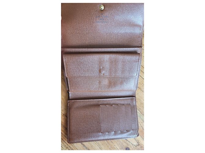 Louis Vuitton Cartera de cuero Caramel Caramelo - vista 2