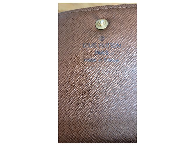Louis Vuitton Cartera de cuero Caramel Caramelo - vista 3
