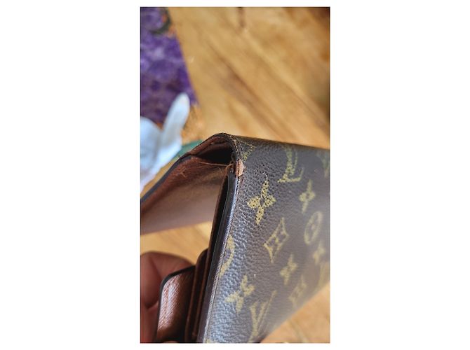Louis Vuitton Cartera de cuero Caramel Caramelo - vista 4
