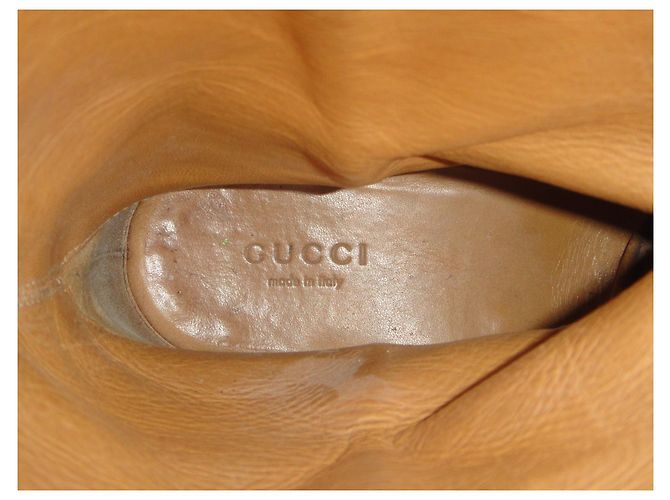 Botas Western Gucci de cuero marrón claro 37,5 FR - vista 2