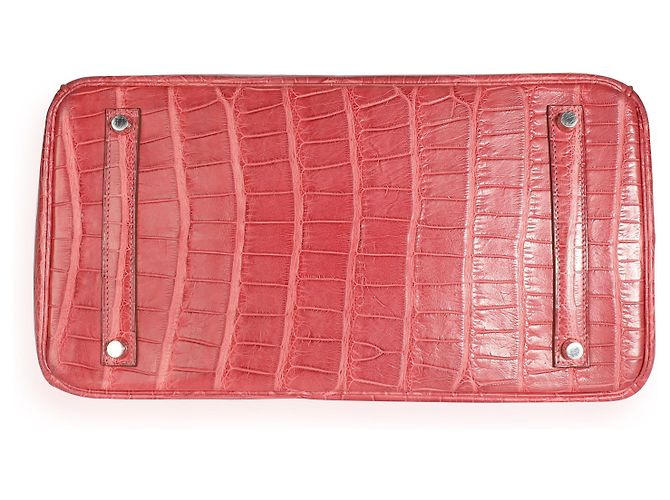 Hermès Hermes Bois De Rose Matt Alligator Birkin 35 PHW Rot - Ansicht 6