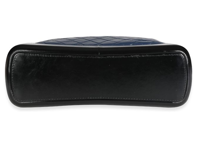 Chanel Black & Blue Gestepptes Kalbsleder Große Gabrielle Einkaufstasche - vista 6