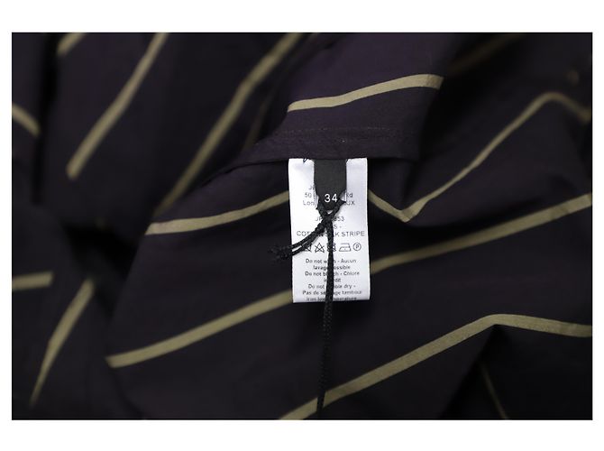 Abito a vestaglia a righe Joseph Janis in cotone marrone - vista 9