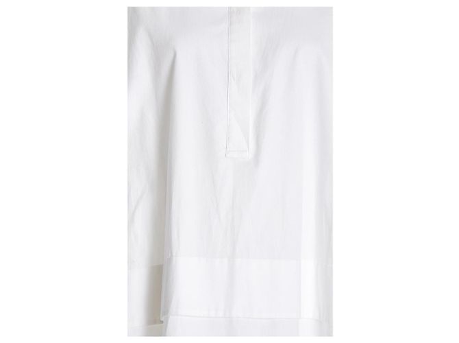 Victoria Beckham Mini Hemdkleid aus Bio-Baumwollpopeline Weiß - Ansicht 3
