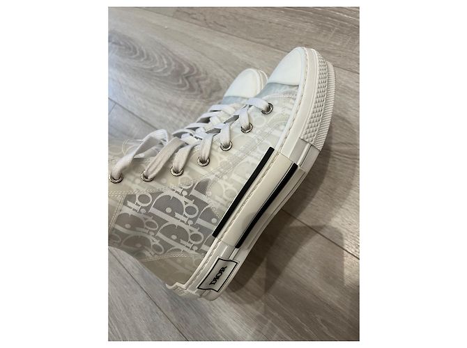 Zapatillas Dior B23 blancas de tela Blanco - vista 3