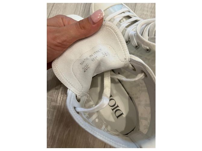Zapatillas Dior B23 blancas de tela Blanco - vista 4