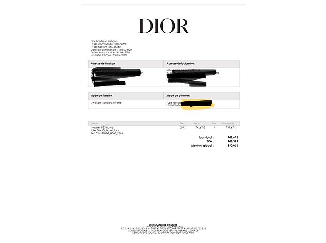 Zapatillas Dior B23 blancas de tela Blanco - vista 8