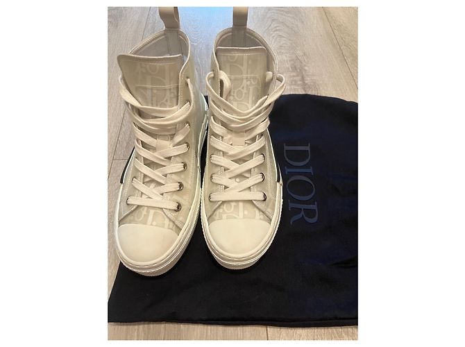 Zapatillas Dior B23 blancas de tela Blanco - vista 9