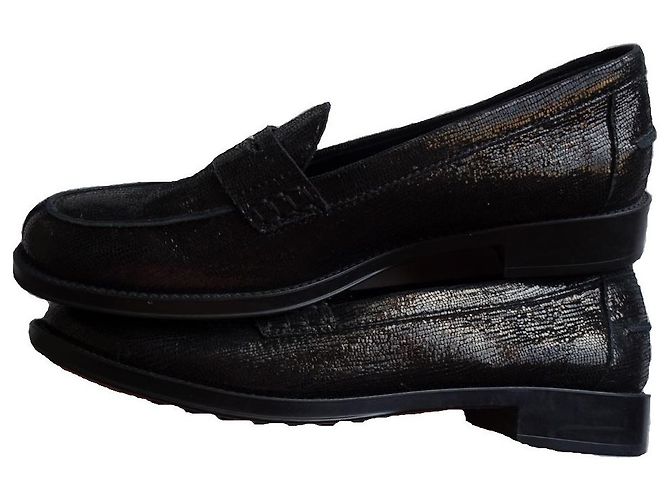 Mocassini Tod's Penny in pelle nera Nero - vista 2