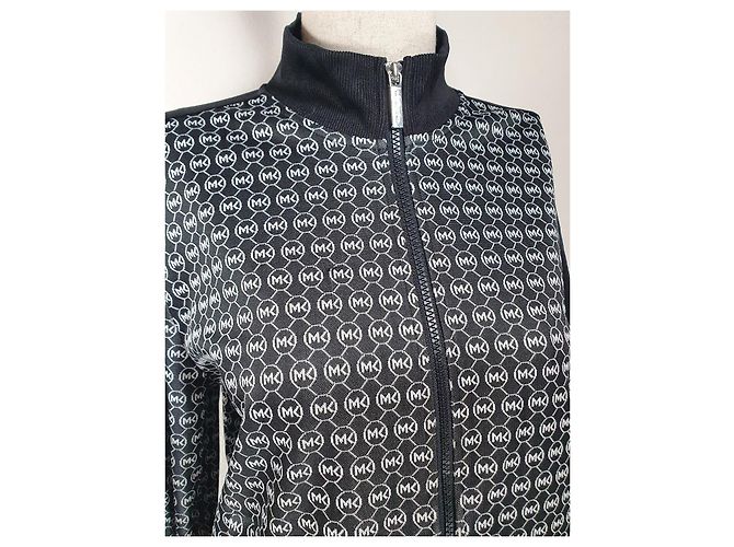 Giacca Michael Kors Charm Jacq Nera Bianca XL Nero Bianco - vista 2
