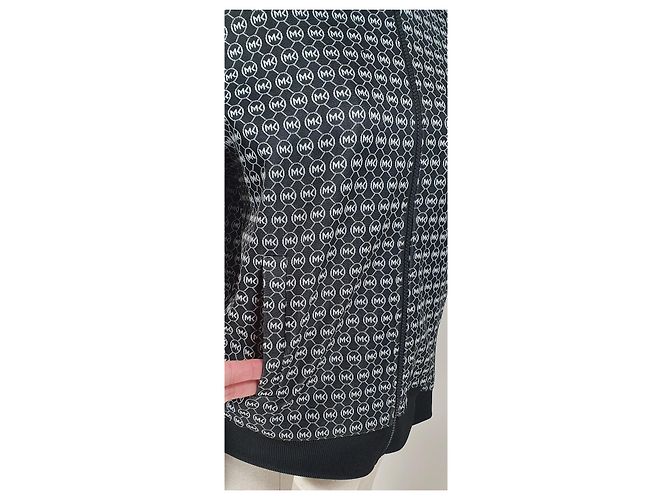 Giacca Michael Kors Charm Jacq Nera Bianca XL Nero Bianco - vista 3