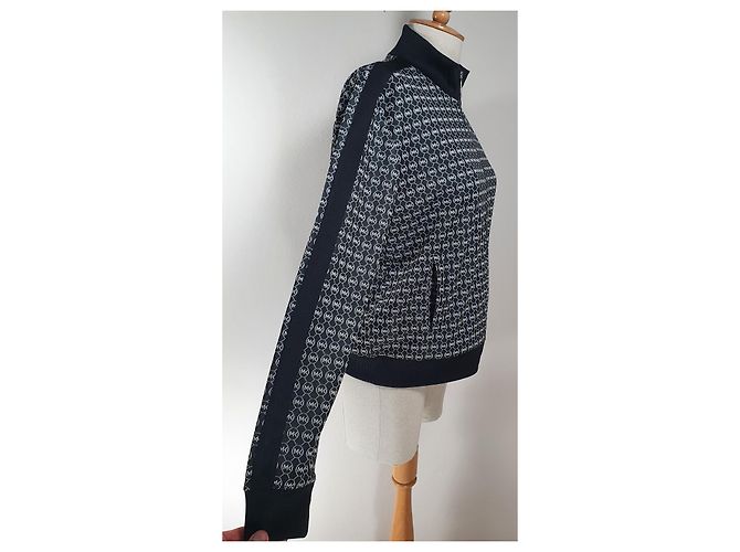 Giacca Michael Kors Charm Jacq Nera Bianca XL Nero Bianco - vista 4
