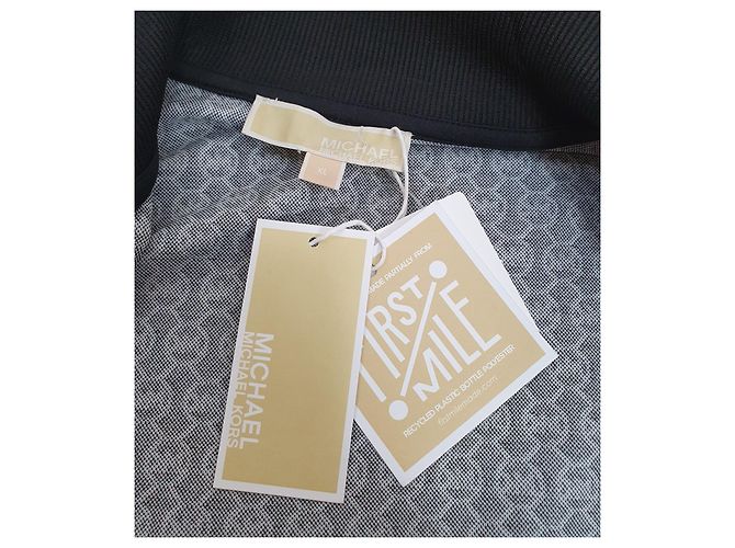 Giacca Michael Kors Charm Jacq Nera Bianca XL Nero Bianco - vista 6
