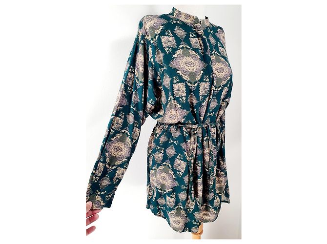 Vestido Noa Noa Verde de Viscosa Talla 38 Multicolor - vista 2