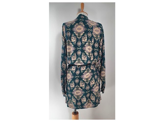 Vestido Noa Noa Verde de Viscosa Talla 38 Multicolor - vista 3