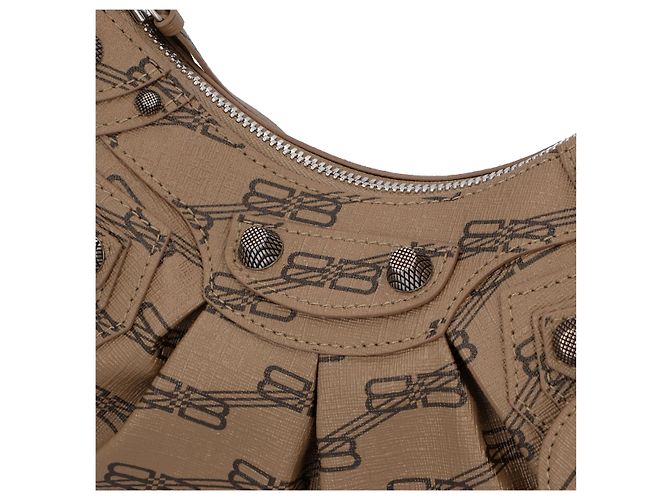 Balenciaga Donna Le Cagole XS in Marrone con Pelle stampata Monogram - vista 4