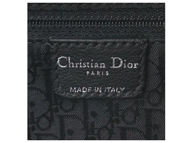 DIOR 2000s Borsa tote basket Plissé in pelle plissettata nera - vista 13
