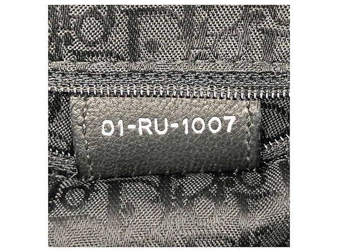 DIOR 2000s Borsa tote basket Plissé in pelle plissettata nera - vista 14