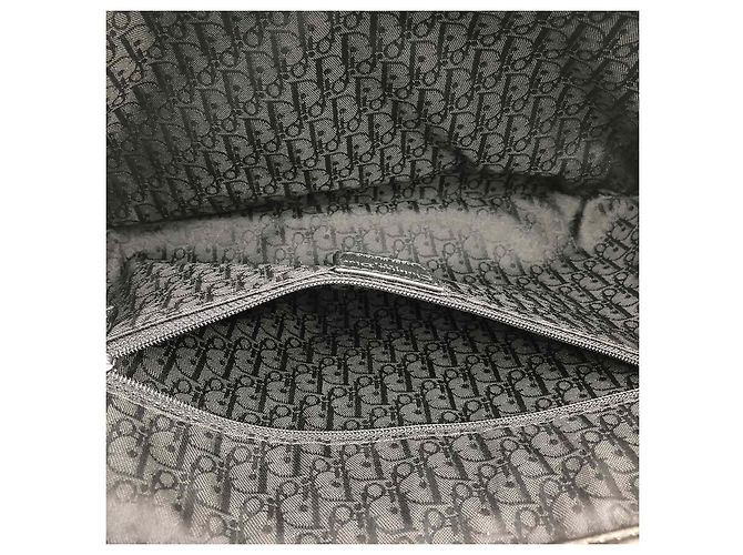 DIOR 2000s Borsa tote basket Plissé in pelle plissettata nera - vista 16