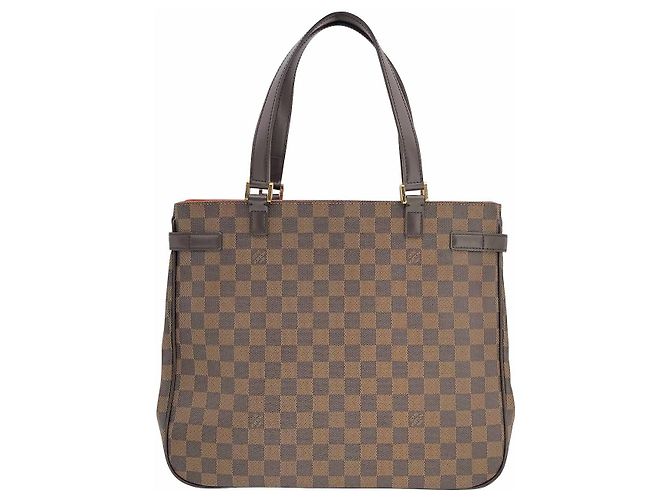 Manhattan Borsa tote Louis Vuitton Uzes con tasche frontali in damier ebene Marrone - vista 3