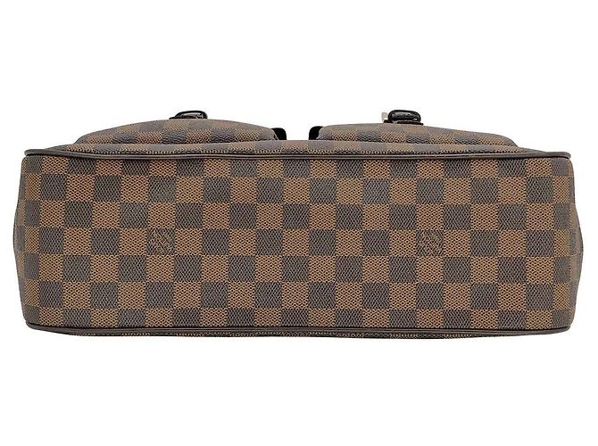 Manhattan Borsa tote Louis Vuitton Uzes con tasche frontali in damier ebene Marrone - vista 6