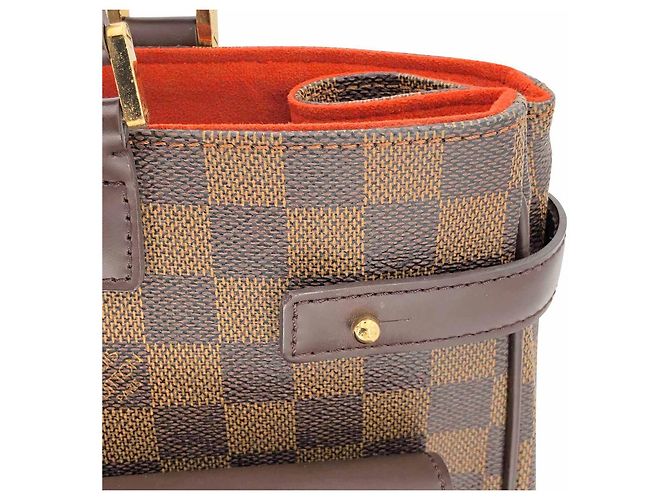 Manhattan Borsa tote Louis Vuitton Uzes con tasche frontali in damier ebene Marrone - vista 9