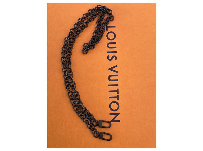 Tracolla catena amovibile Louis Vuitton Nera Nero - vista 4