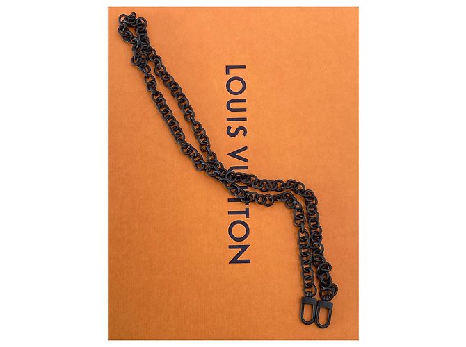 Tracolla catena amovibile Louis Vuitton Nera Nero - vista 6
