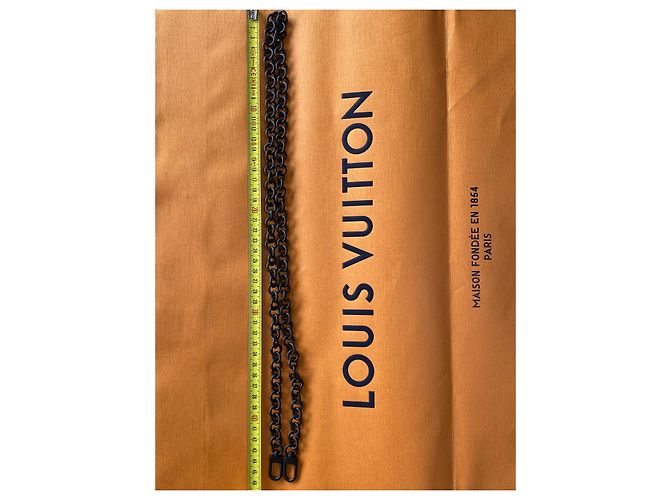 Tracolla catena amovibile Louis Vuitton Nera Nero - vista 7